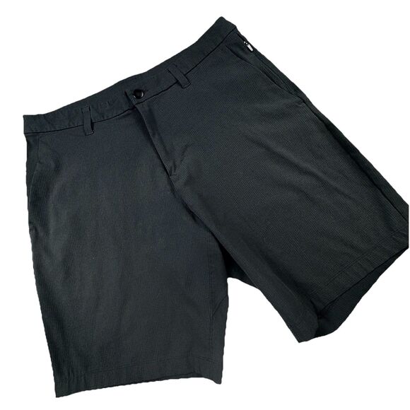 Lululemon Commission Short Men 33 Black 9" Warpsteme ABC Golf Stretch Athletic - Picture 1 of 7
